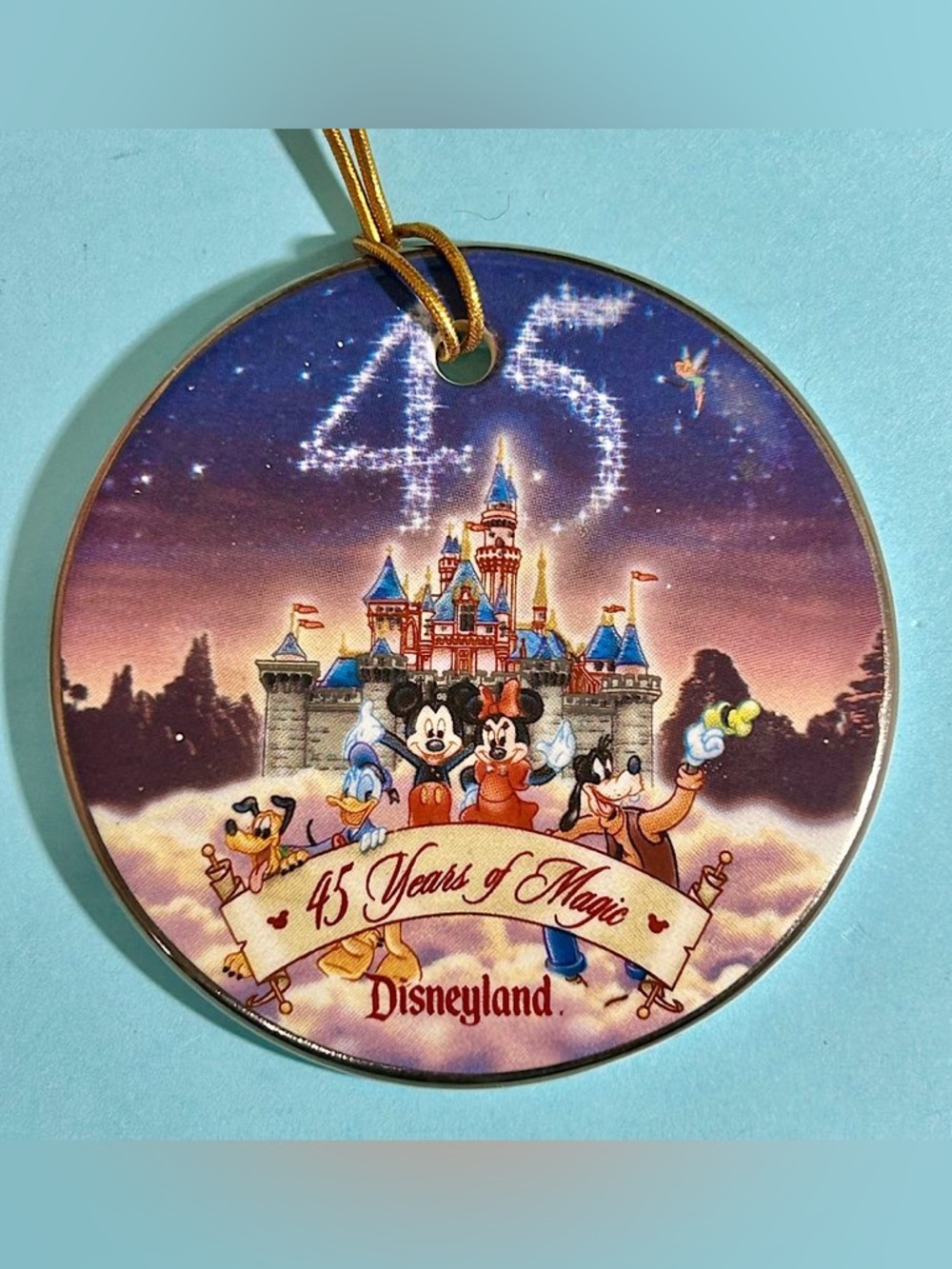 Disneyland 45 years of Magic ceramic ornament